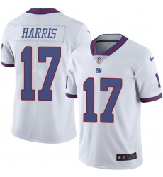 Men's Nike New York Giants #17 Dwayne Harris Limited White Rush Vapor Untouchable NFL Jersey