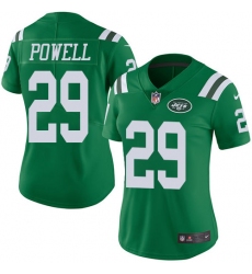 Women's Nike New York Jets #29 Bilal Powell Limited Green Rush Vapor Untouchable NFL Jersey