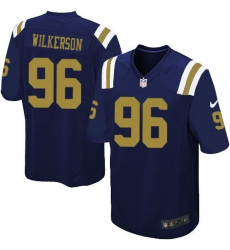 Men's Nike New York Jets #96 Muhammad Wilkerson Limited Navy Blue Alternate NFL Jersey