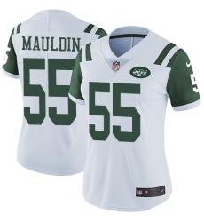 Women's Nike New York Jets #55 Lorenzo Mauldin White Vapor Untouchable Limited Player NFL Jersey