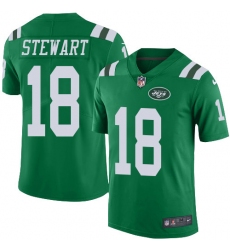 Men's Nike New York Jets #18 ArDarius Stewart Limited Green Rush Vapor Untouchable NFL Jersey