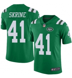Men's Nike New York Jets #41 Buster Skrine Limited Green Rush Vapor Untouchable NFL Jersey