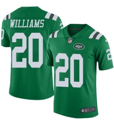 Men's Nike New York Jets #20 Marcus Williams Limited Green Rush Vapor Untouchable NFL Jersey