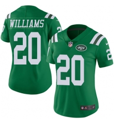 Women's Nike New York Jets #20 Marcus Williams Limited Green Rush Vapor Untouchable NFL Jersey