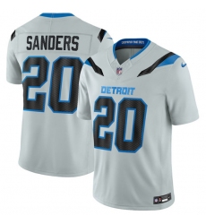 Men's Detroit Lions #20 Barry Sanders Silver 2026 F.U.S.E. Rivalries Collection Limited Football Stitched Jersey