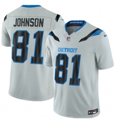 Men's Detroit Lions #81 Calvin Johnson Silver 2026 F.U.S.E. Rivalries Collection Limited Football Stitched Jersey