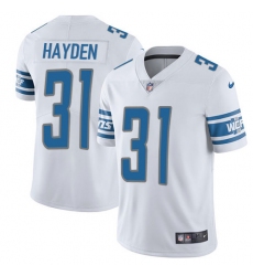 Men's Nike Detroit Lions #31 D.J. Hayden Limited White Vapor Untouchable NFL Jersey