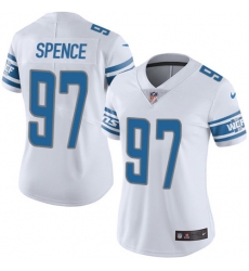 Women's Nike Detroit Lions #97 Akeem Spence Limited White Vapor Untouchable NFL Jersey