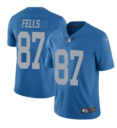 Youth Nike Detroit Lions #87 Darren Fells Limited Blue Alternate Vapor Untouchable NFL Jersey