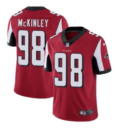 Youth Nike Atlanta Falcons #98 Takkarist McKinley Red Team Color Vapor Untouchable Limited Player NFL Jersey