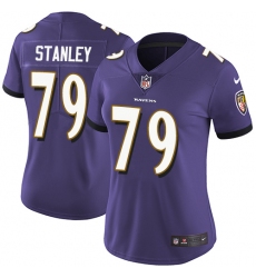 Women's Nike Baltimore Ravens #79 Ronnie Stanley Purple Team Color Vapor Untouchable Limited Player NFL Jersey