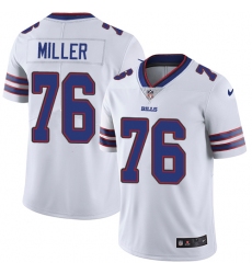 Youth Nike Buffalo Bills #76 John Miller White Vapor Untouchable Limited Player NFL Jersey