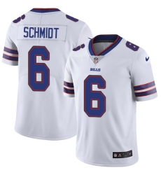 Men's Nike Buffalo Bills #6 Colton Schmidt White Vapor Untouchable Limited Player NFL Jersey