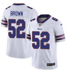 Youth Nike Buffalo Bills #52 Preston Brown White Vapor Untouchable Limited Player NFL Jersey
