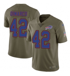 Youth Nike Buffalo Bills #42 Patrick DiMarco Limited Olive 2017 Salute to Service NFL Jersey
