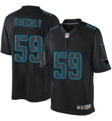 Men's Nike Carolina Panthers #59 Luke Kuechly Limited Black Impact NFL Jersey