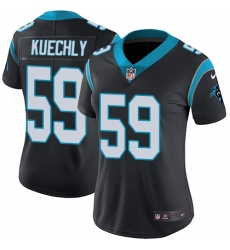 Women's Nike Carolina Panthers #59 Luke Kuechly Black Team Color Vapor Untouchable Limited Player NFL Jersey