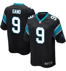 Men's Nike Carolina Panthers #9 Graham Gano Game Black Team Color NFL Jersey