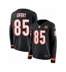Women's Nike Cincinnati Bengals #85 Tyler Eifert Limited Black Therma Long Sleeve NFL Jersey