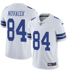 Youth Nike Dallas Cowboys #84 Jay Novacek White Vapor Untouchable Limited Player NFL Jersey