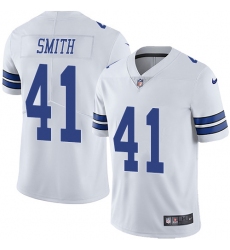 Men's Nike Dallas Cowboys #41 Keith Smith White Vapor Untouchable Limited Player NFL Jersey