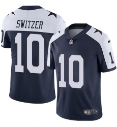 Youth Nike Dallas Cowboys #10 Ryan Switzer Navy Blue Throwback Alternate Vapor Untouchable Limited Player NFL Jersey