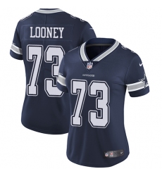 Women's Nike Dallas Cowboys #73 Joe Looney Navy Blue Team Color Vapor Untouchable Limited Player NFL Jersey
