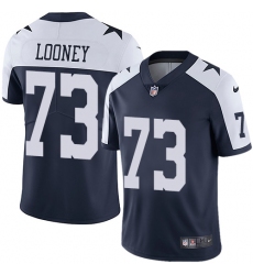 Youth Nike Dallas Cowboys #73 Joe Looney Navy Blue Throwback Alternate Vapor Untouchable Limited Player NFL Jersey