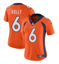 Women's Nike Denver Broncos #6 Chad Kelly Orange Team Color Vapor Untouchable Limited Player NFL Jersey