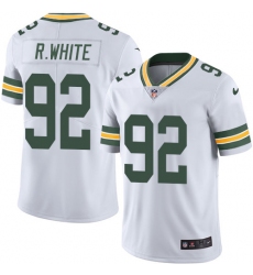 Men's Nike Green Bay Packers #92 Reggie White White Vapor Untouchable Limited Player NFL Jersey