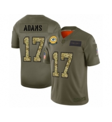 Men's Green Bay Packers #17 Davante Adams 2019 Olive Camo Salute to Service Limited Jersey