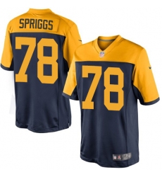 Youth Nike Green Bay Packers #78 Jason Spriggs Limited Navy Blue Alternate NFL Jersey