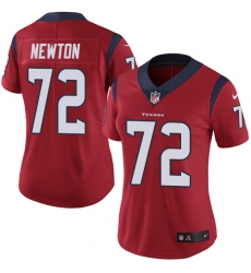 Women's Nike Houston Texans #72 Derek Newton Limited Red Alternate Vapor Untouchable NFL Jersey
