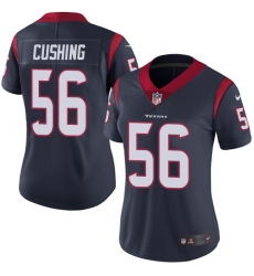 Women's Nike Houston Texans #56 Brian Cushing Limited Navy Blue Team Color Vapor Untouchable NFL Jersey