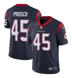 Men's Nike Houston Texans #45 Jay Prosch Limited Navy Blue Team Color Vapor Untouchable NFL Jersey