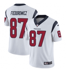 Youth Nike Houston Texans #87 C.J. Fiedorowicz Limited White Vapor Untouchable NFL Jersey