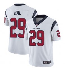 Men's Nike Houston Texans #29 Andre Hal Limited White Vapor Untouchable NFL Jersey