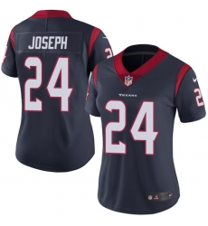 Women's Nike Houston Texans #24 Johnathan Joseph Limited Navy Blue Team Color Vapor Untouchable NFL Jersey