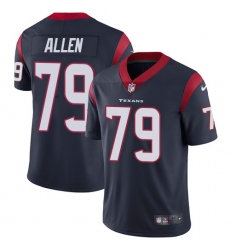 Men's Nike Houston Texans #79 Jeff Allen Limited Navy Blue Team Color Vapor Untouchable NFL Jersey