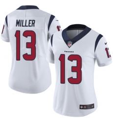 Women's Nike Houston Texans #13 Braxton Miller Limited White Vapor Untouchable NFL Jersey