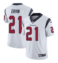 Men's Nike Houston Texans #21 Tyler Ervin White Vapor Untouchable Limited Player NFL Jersey