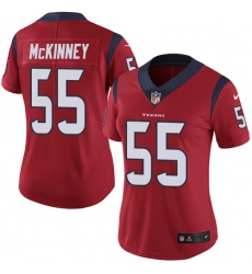 Women's Nike Houston Texans #55 Benardrick McKinney Limited Red Alternate Vapor Untouchable NFL Jersey