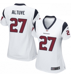 Women's Nike Houston Texans #27 Jose Altuve Game White NFL Jersey
