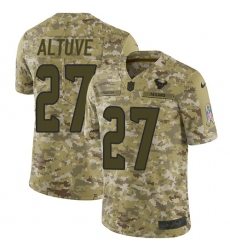 Youth Nike Houston Texans #27 Jose Altuve Limited Camo 2018 Salute to Service NFL Jersey