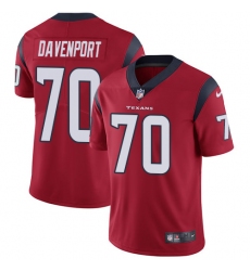 Youth Nike Houston Texans #70 Julien Davenport Limited Red Alternate Vapor Untouchable NFL Jersey