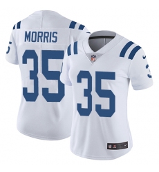 Women's Nike Indianapolis Colts #35 Darryl Morris Elite White NFL Jersey
