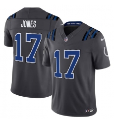 Men's Indianapolis Colts #17 Daniel Jones Dark Gray 2026 F.U.S.E. Rivalries Collection Limited Football Stitched Jersey
