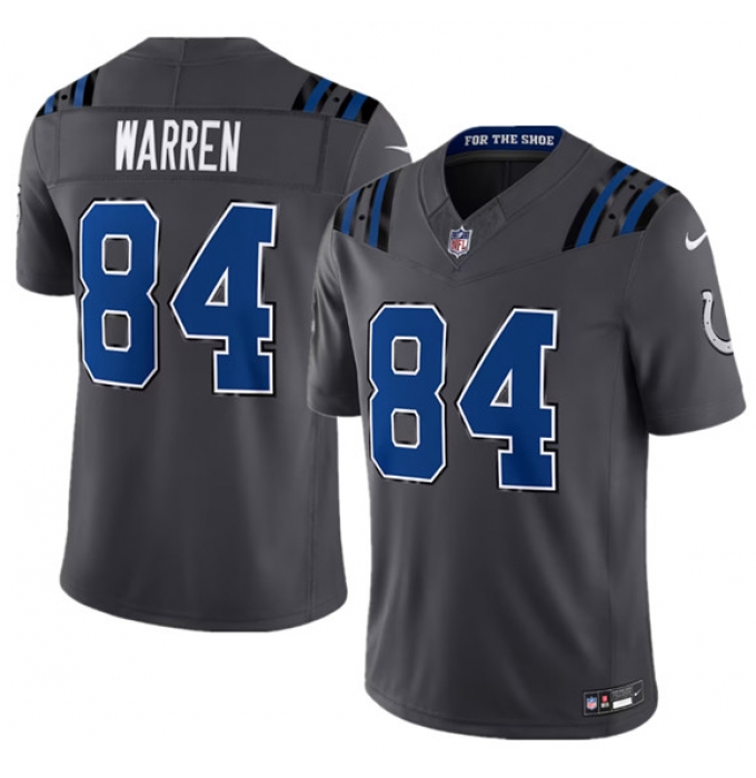 Men's Indianapolis Colts #84 Tyler Warren Dark Gray2026 F.U.S.E. Rivalries Collection Limited Football Stitched Jersey