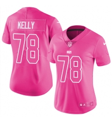 Women's Nike Indianapolis Colts #78 Ryan Kelly Limited Pink Rush Fashion NFL Jersey