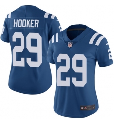 Women's Nike Indianapolis Colts #29 Malik Hooker Royal Blue Team Color Vapor Untouchable Limited Player NFL Jersey